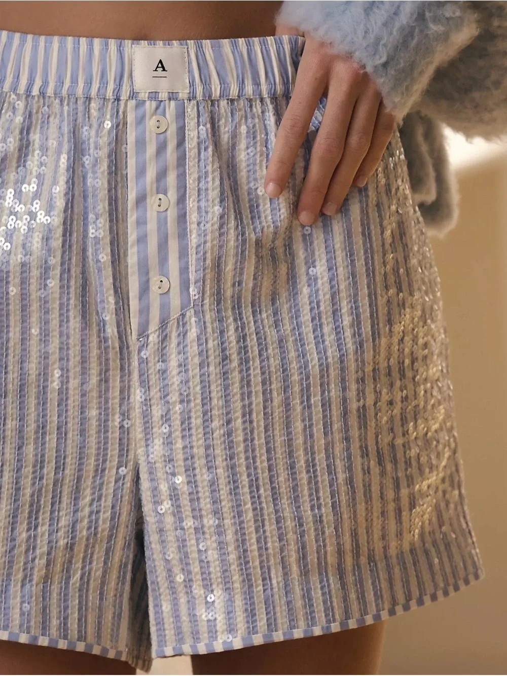 Anthropologie / Sequin Boxer Shorts